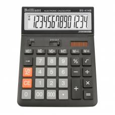 Калькулятор бухгалтерський Brilliant BS-414B 14р. рухомий дисплей (146*197мм)