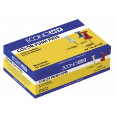 Кнопки гвіздки Economix кольорові 36шт.