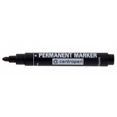 Маркер перманентний Centropen 8566 круглий 2.5мм, чорний