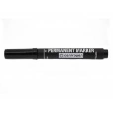 Маркер перманентний Centropen 8576 скошений, чорний