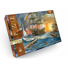 Пазл Danko Toys 1500 ел. BATTLE AT SUNSET (МОРСЬКА БИТВА) 475*680мм.