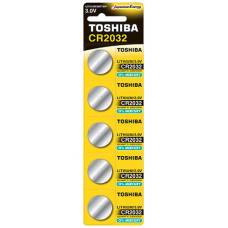 Елемент живлення таблетка Toshiba CR2032 LITHIUM (блістер 5шт.)