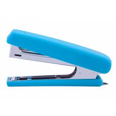 Степлер Buromax №10 (4128) RUBBER TOUCH 15л. блакитний*