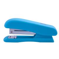 Степлер Buromax №24 (4202) RUBBER TOUCH 20л. блакитний