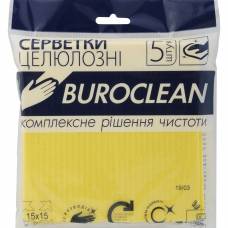 Серветки побутові Buroclean целюлозні вологопоглинаючі 15*15см (5шт.)