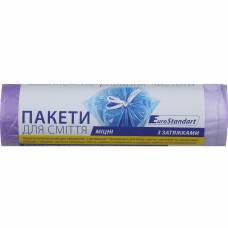 Пакети для сміття Buroclean EUROSTANDART з затяжками 35л. 45*55см. (15шт.) Пакети для сміття Buroclean EUROSTANDART з затяжками 35л. 45*55см. (15шт.)