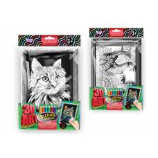 розмальовка з фломастерами Danko Toys 3D ART АНТИСТРЕС