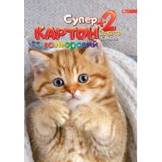 Кольоровий картон Скат А4, 10л (золото+срібло) ДЛЯ ДІВЧАТОК