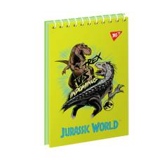 Блокнот спіральний Yes A7 JURASSIC WORLD 80л, спіральний