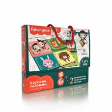 Гра Vladi Toys VT2100 з пластиковими картками Fisher Price. КАРТИНКИ-ПОЛОВИНКИ