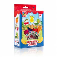 Гра Vladi Toys VT3106 магнітна МІЙ МАЛЕНЬКИЙ СВІТ. ФРУКТИ, ОВОЧІ