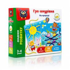 Гра Vladi Toys VT5303 шнурівка з липучками НА ПРИРОДІ