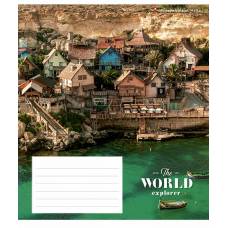 Зошит .Школярик 48л. кл вд-лак WORLD EXPLORER