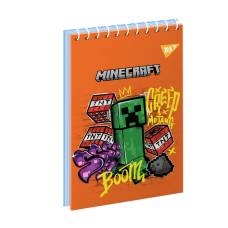 Блокнот спіральний Yes A7 MINECRAFT 80л, спіральний