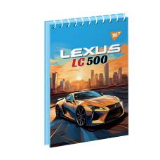 Блокнот спіральний Yes A7 SUPERCAR 80л, спіральний