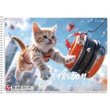 Альбом для малювання Школярик спіраль 20л 120г/м (8026)