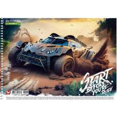 Альбом для малювання Школярик спіраль 30л 120г/м (8018)