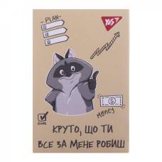 Блокнот Yes A7 клеєний 48л SMART RACCON