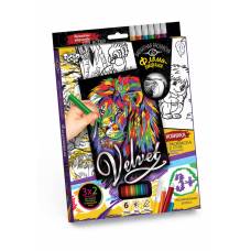 оксамитова розмальовка фломастерами Danko Toys VELVET