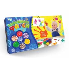 Фарби пальчикові фарби Danko Toys 4 кол. в банках