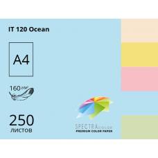 Папір КМА кольоровий А4 Sinar 160г/м 250л пастельний Ocean (блакитний)