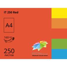 Папір КМА кольоровий А4 Sinar 160г/м 250л інтенсивний Red (червоний)