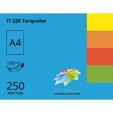 Папір КМА кольоровий А4 Sinar 160г/м 250л інтенсивний Turquoise (синій)