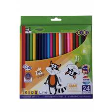 Олівці кольорові Zibi KIDS LINE 24кол.