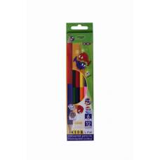 Олівці кольорові Zibi KIDS LINE DOUBLE 6(12) кол. двосторонні