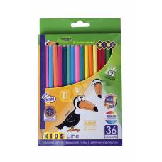 Олівці кольорові Zibi KIDS LINE 36кол. Олівці кольорові Zibi KIDS LINE 36кол.