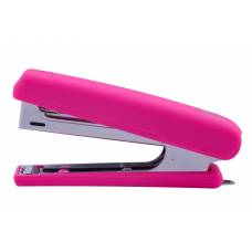 Степлер Buromax №10 (4128) RUBBER TOUCH 15л. рожевий*