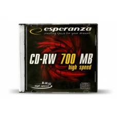Диск CD-RW Esperanza 700Mb slim 12x