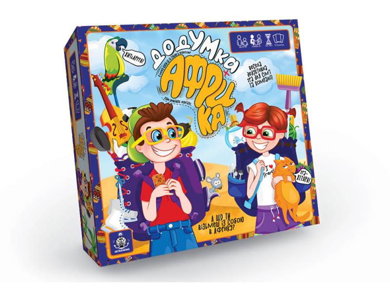 Гра Danko Toys розвиваюча карткова ДОДУМКА АФРИКА Гра Danko Toys розвиваюча карткова ДОДУМКА АФРИКА
