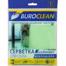 серветка мікрофібра для скла BUROCLEAN EuroStandart 30*30см.