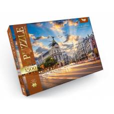 Пазл Danko Toys 1500 ел. CALLE DE ALCALA (ВУЛИЦЯ В ІСПАНІЇ) 475*680мм.