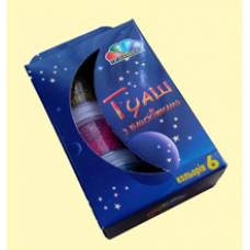 Фарби гуашеві *Гамма-У ХОББІ 120гр. 6кол. з блискітками