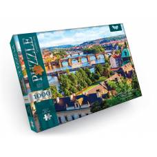Пазл Danko Toys 1000 ел. CHARLES BRIDGE OVER VLTAVA RIVER (КАРЛІВ МІСТ) 475*680мм.