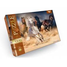 Пазл Danko Toys 1500 ел. HORSE HERD (КОНІ) 475*680мм.