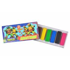 Пластилін 1Вересня 140гр. 7кол. NINJA TURTLES