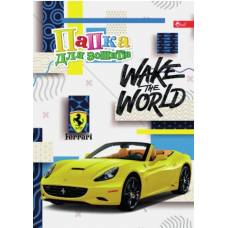 Папка шкільна для зошитів Скат ламінована на гумках B5 ЖОВТЕ FERRARI