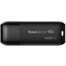 Флеш USB Team C173 64GB Pearl Black (ковпачок)