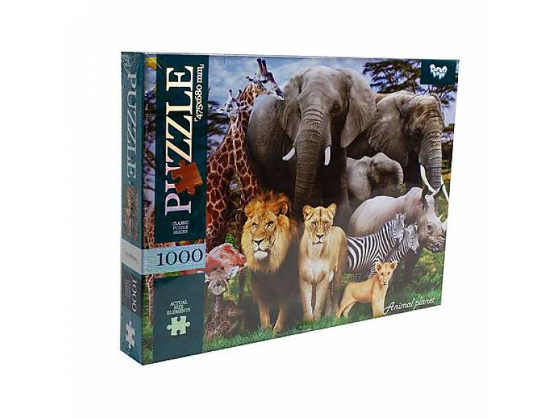 Пазл Danko Toys 1000 ел. ANIMAL PLANET (СВІТ ТВАРИН) 475*680мм. Пазл Danko Toys 1000 ел. ANIMAL PLANET (СВІТ ТВАРИН) 475*680мм.