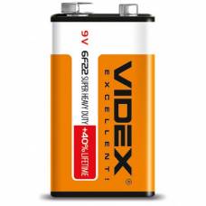 Елемент живлення солевий Videx 6F22/9V (КРОНА) Елемент живлення солевий Videx 6F22/9V (КРОНА)