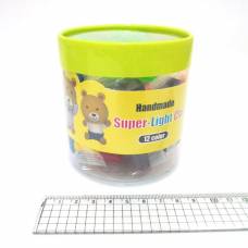 пластилінове тісто VL Super Light Clay 12кол*5гр+формочки, банка пластилінове тісто VL Super Light Clay 12кол*5гр+формочки, банка