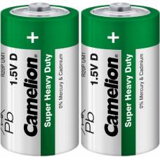 Елемент живлення солевий Camelion GREEN R20 (плівка 2шт.) зелений Елемент живлення солевий Camelion GREEN R20 (плівка 2шт.) зелений