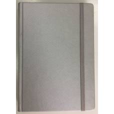 Діловий щоденник Поліграфіст А5 В241/1 шт.шкіра TWILL НА ГУМЦІ, срібло лінія