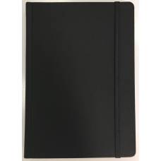 Діловий щоденник Поліграфіст А5 В241/1 шт.шкіра TWILL НА ГУМЦІ, чорний лінія