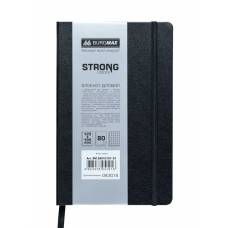 Блокнот Buromax діловий STRONG LOGO2U 125*195мм 96л клітинка, штучна шкіра, чорний Блокнот Buromax діловий STRONG LOGO2U 125*195мм 96л клітинка, штучна шкіра, чорний