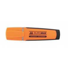 Маркер текстовий *Buromax RUBBER-1 гумовий гріп помаранчевий