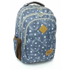Рюкзак Hash ортопедична спинка HS-120, 4 відділення 45*31*19см, джинс Рюкзак Hash ортопедична спинка HS-120, 4 відділення 45*31*19см, джинс